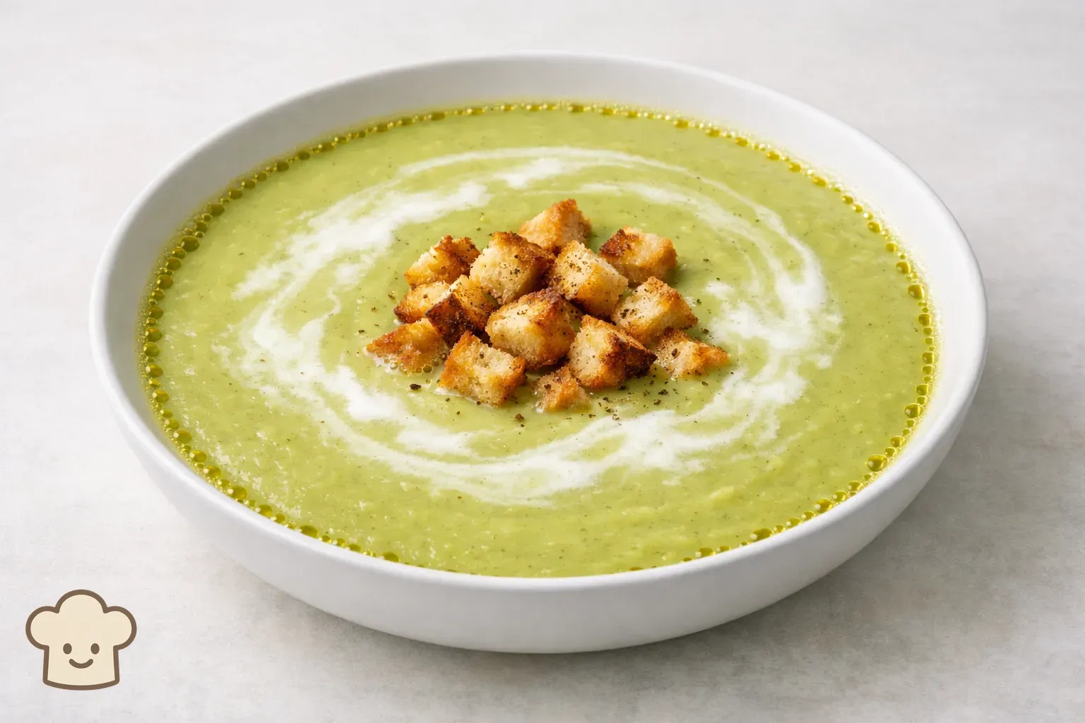 Creamy Green Split Pea Soup with Coconut Milk