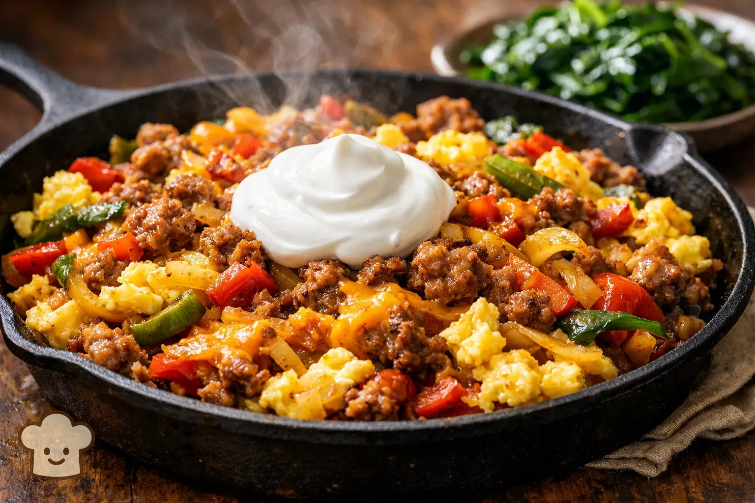 Cheesy Sausage Breakfast Skillet