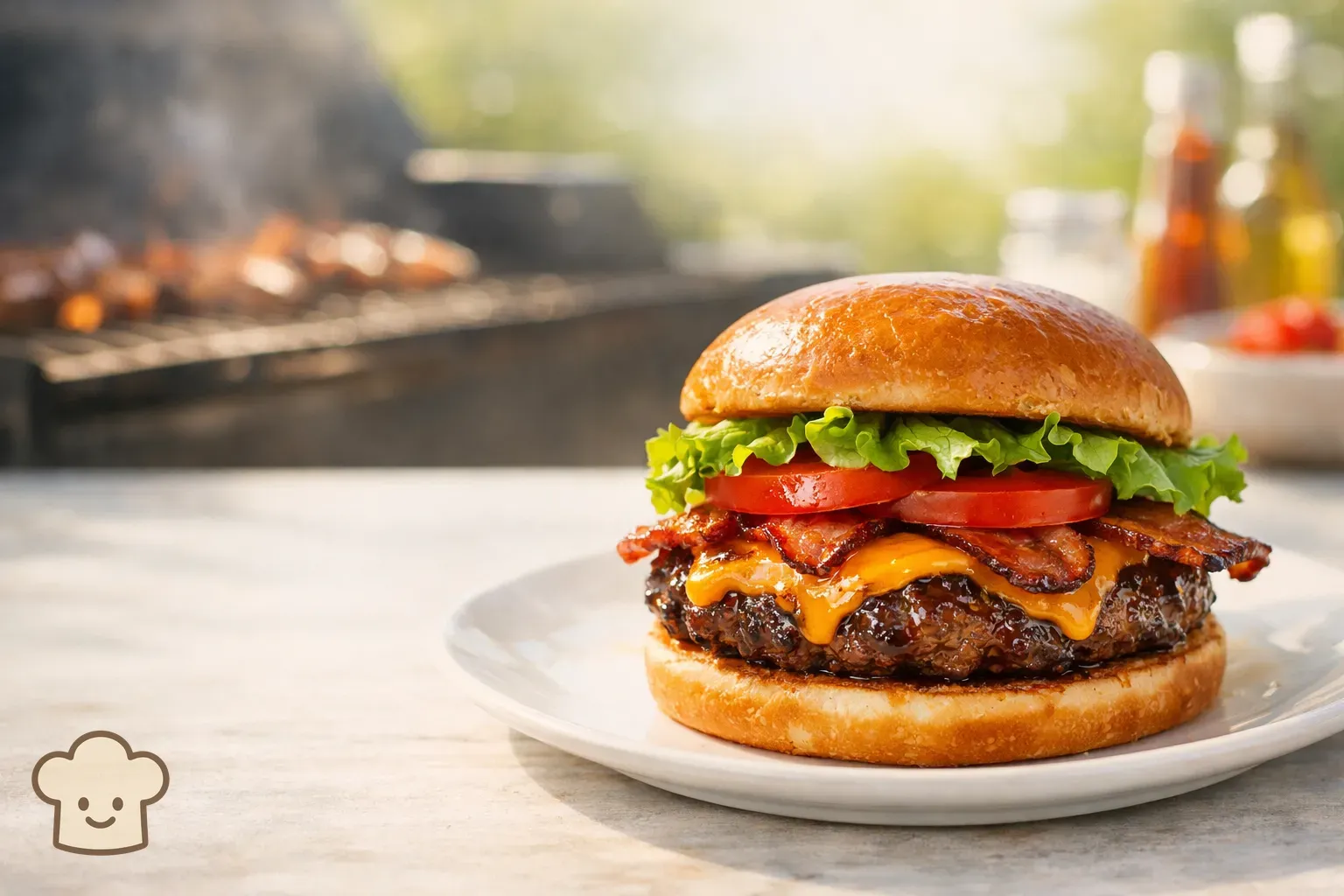 Maple-Bacon Cheddar Burgers